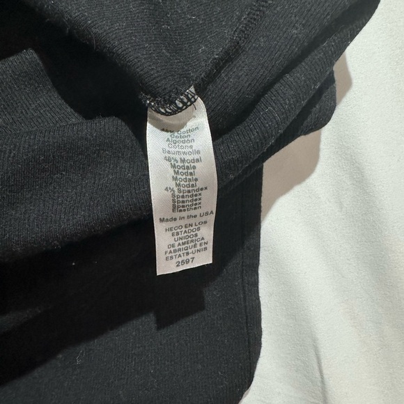 Michael Stars Wren Side Ruched and Side Slit Sleeveless Midi Black Dress - Picture 6 of 6